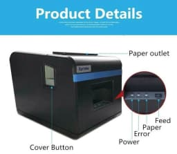 XPrinter XP-N160II Thermal Receipt Printer — WiFi + USB view 2